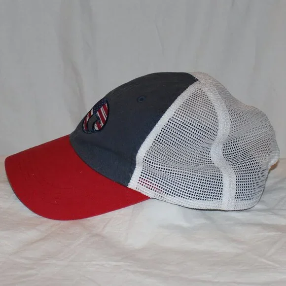 COSTA Del Mar USA Flag C Logo Unstructured Mesh Back Velcro Strap Baseball Hat - Picture 5 of 13